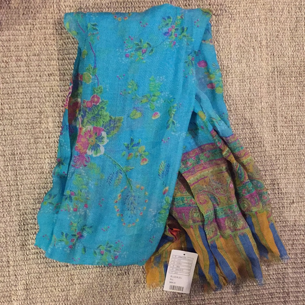 NWT printed wool Anthropologie scarf